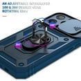thumbnail image 6 of TECH CIRCLE for iPhone 16 Plus Protective Case, Slim Heavy Duty Rugged Hybird Shockproof Anti-Slip Magnetic Ring Stand Slide Len Protective Card Slot Case for iPhone 16 Plus 6.7 inch 2024,Blue, 6 of 7