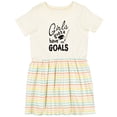 thumbnail image 3 of Inktastic Girls Gotta Have Goals Hockey Player Girls Toddler Dress, 3 of 5