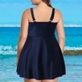 thumbnail image 2 of Akiihool Womens Swimsuits Two Piece Tankini Swimsuits Swim Tops with Boyshort Bathing Suits(Dark Blue,XXL), 2 of 5