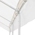 thumbnail image 4 of ALEKO 10 X 20 Heavy Duty Steel Frame Carport, Polyethylene Party Tent in White, 4 of 7