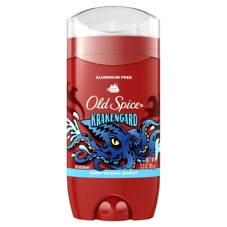 Old Spice Aluminum Free Deodorant for Men, Stick, Krakengard, 3.0