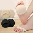 thumbnail image 6 of AOOOWER 1 Pair Women Forefoot Pad High Heel AbsorbsShock Socks No Show Invisible Toe Pad, 6 of 17