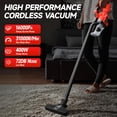 thumbnail image 3 of Cordless Vacuum for Milwaukee M18 Battery, 5 in 1 Handheld Electric Vacuum Cleaner with 500W Motor, 46 CFM Portable Hand Vacuum with LED Light & 4 Multi Nozzles for Floor, Carpet, Car (Tool Only), 3 of 8