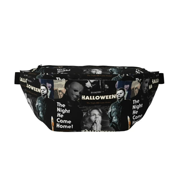 Michael Myers Crossbody Waist Bag Sport Fanny Pack Adjustable Belt Bag for Hiking Cycling Running