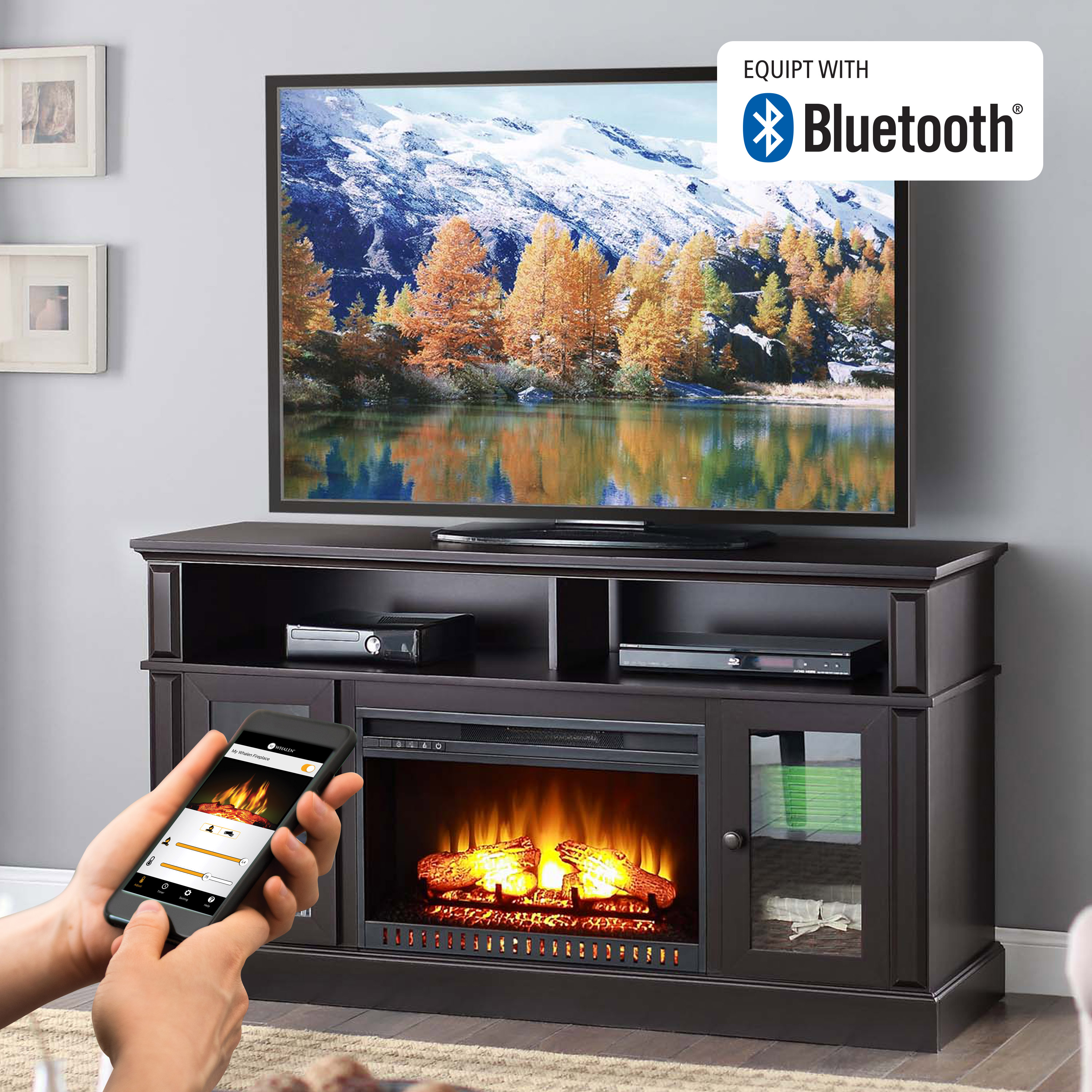 Walmart Whalen Barston Media Fireplace For Tv S Up To 70 Multiple
