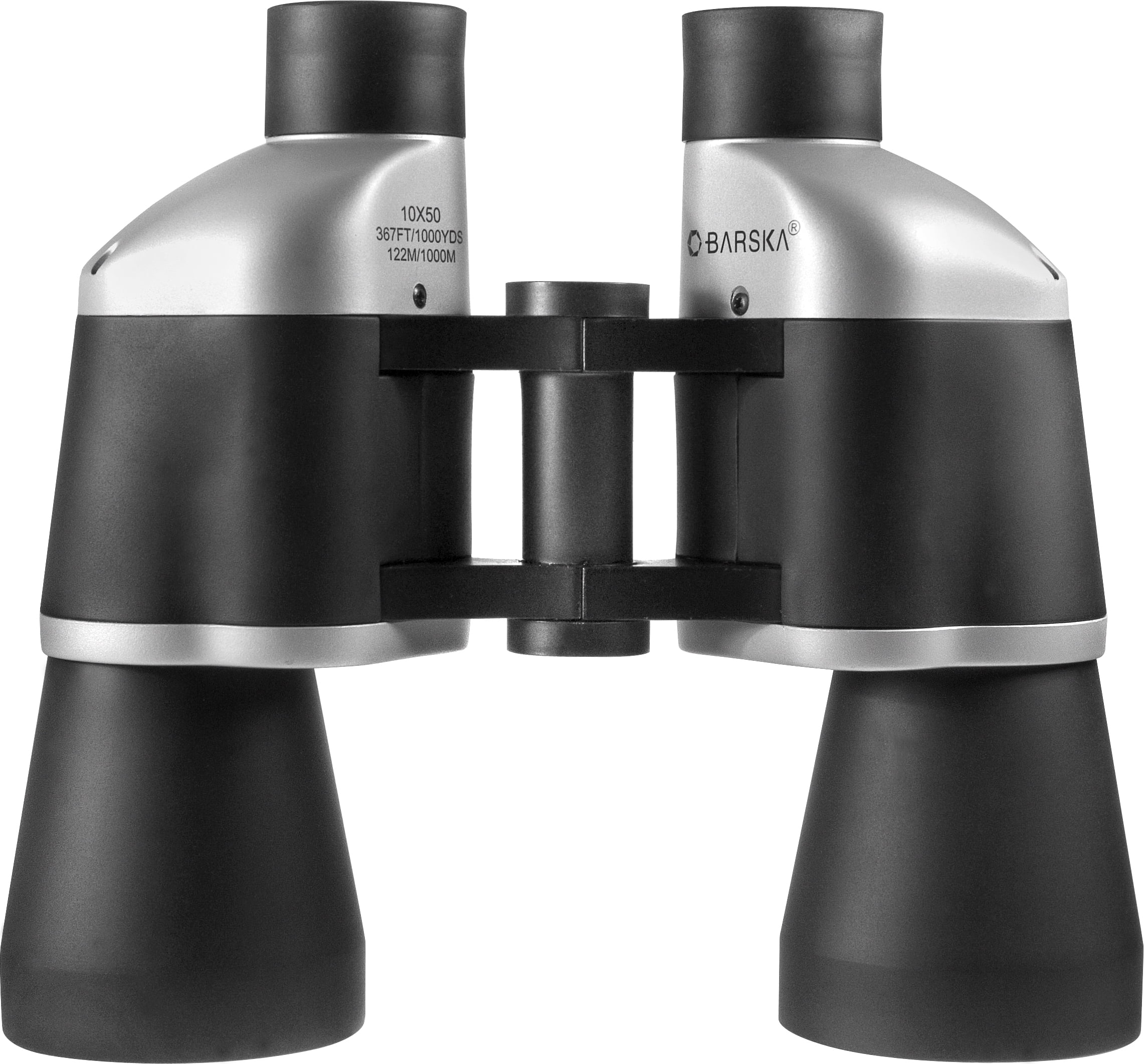 BARSKA 10x50mm Binoculars Focus Free BK-7 Porro Prisms Fully Coated Optics