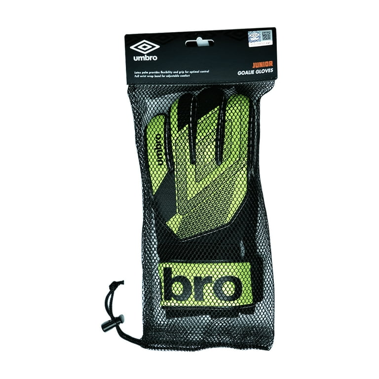 Umbro Junior Soccer Goalie Gloves for Soccer Training Green 1 Each