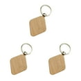 thumbnail image 2 of relayinert 1/2/3/5 Wood Key Chain Craft Blank Keyring Gift Personalized Pendant Hanging Outdoor Holder Handicraft Organizer Accessory Type 7 3PCS, 2 of 6