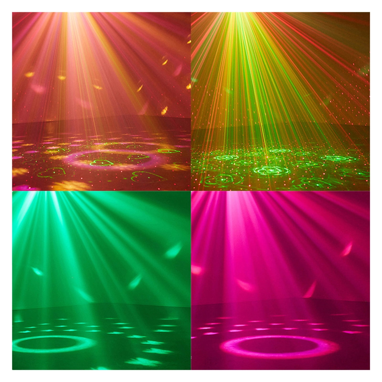 RGB Disco DJ Beam Light Stage Light Projector Remote Strobe Stage Lighting Effect Xmas Party Holiday Halloween Lights ,Easy to Install
