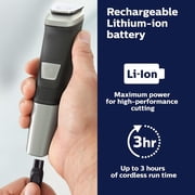 Philips Norelco Multigroom Series 5000 (MG5750/49) 18 Piece, Beard Face, Hair, Body Hair Trimmer For Men - No Blade Oil