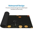 thumbnail image 4 of Honeycomb Extended Mouse Pad 35.4x15.7 Inch XXL Minimalism Black Gold Hexagon Non-Slip Rubber Base Large Gaming Mousepad Stitched Edges Waterproof Keyboard Mouse Mat Desk Pad for Office Home, 4 of 6