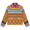 thumbnail image 4 of Jackets for Women Winter Coat Jackets Flannel Stand Collar Jacket(Africa Ethnic Colorful Pattern,Size:S-4XL), 4 of 7