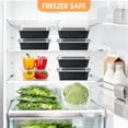 thumbnail image 4 of GARITIN Meal Prep Containers 15 Pack, Plastic Disposable Food Storage Containers with Lids for Food, Microwave Safe To Go Take Out Lunch Containers, 30-Piece, 4 of 8