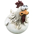 thumbnail image 2 of Funny Chicken Statue Garden Decor, Chicken Farm Farm Artwork, Cute Fence Resin Chicken Statue, Chicken Fence Decorations, Chicken Art Sculpture for Farm Yard Lawn Fence Home Decor, 2 of 3