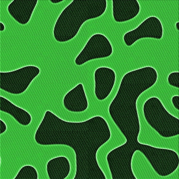 Ahgly Company Machine Washable Indoor Square Transitional Deep Emerald Green Area Rugs, 8' Square