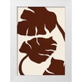 thumbnail image 1 of Artographie Studio 24x32 White Modern Wood Framed Museum Art Print Titled - Monstera Canvas Brown, 1 of 4