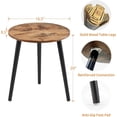 thumbnail image 2 of Mesa auxiliar Apicizon Rustic Brown 42x51 cm de madera MDF, 2 of 8