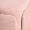 thumbnail image 3 of Swivel Vanity Stool with Back Comfy Vanity Chair with Gold Base Modern Round Stool for Makeup Vanity Ottoman Foot Rest for Bedroom livingroom (Pink), 3 of 17