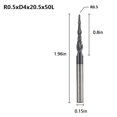 thumbnail image 3 of Scienceny Molino rebanador de acero de tungsteno recubierto, profesional, portátil, fábrica de negocios, fresado Manual de carpintería, accesorios de Kits y herramientas para tallar 0.5x20.5 mm Scienceny TO010134-06, 3 of 5