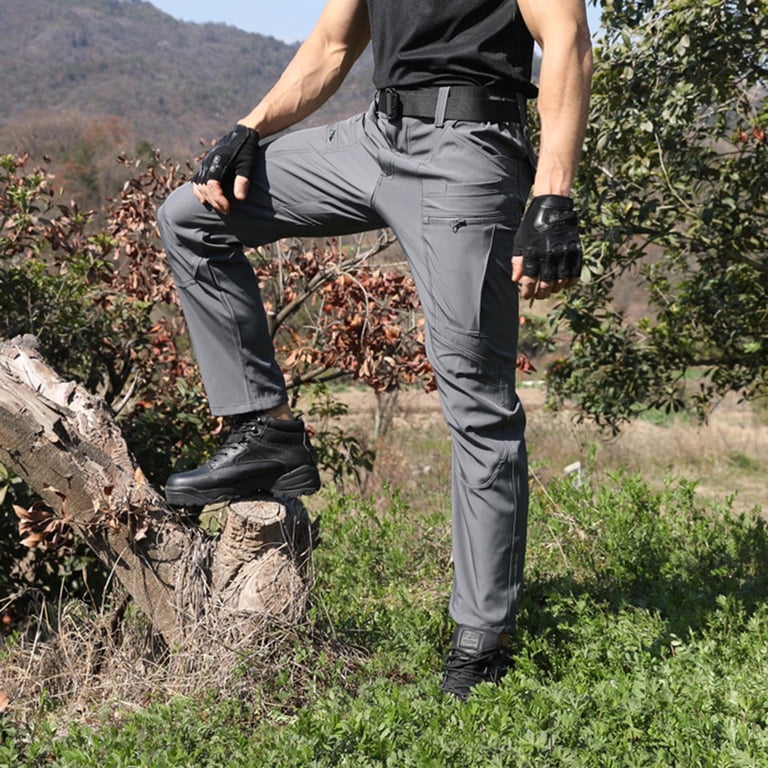 BiZtdJrK Men's Fleece Lined Cargo Pants Outdoor Water Resistance