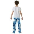 thumbnail image 4 of FORMRS Boys Pajama Pants with Pockets Size 6-8Y Kids Lounge Sleep Bottoms, Blue Pattern, 4 of 8