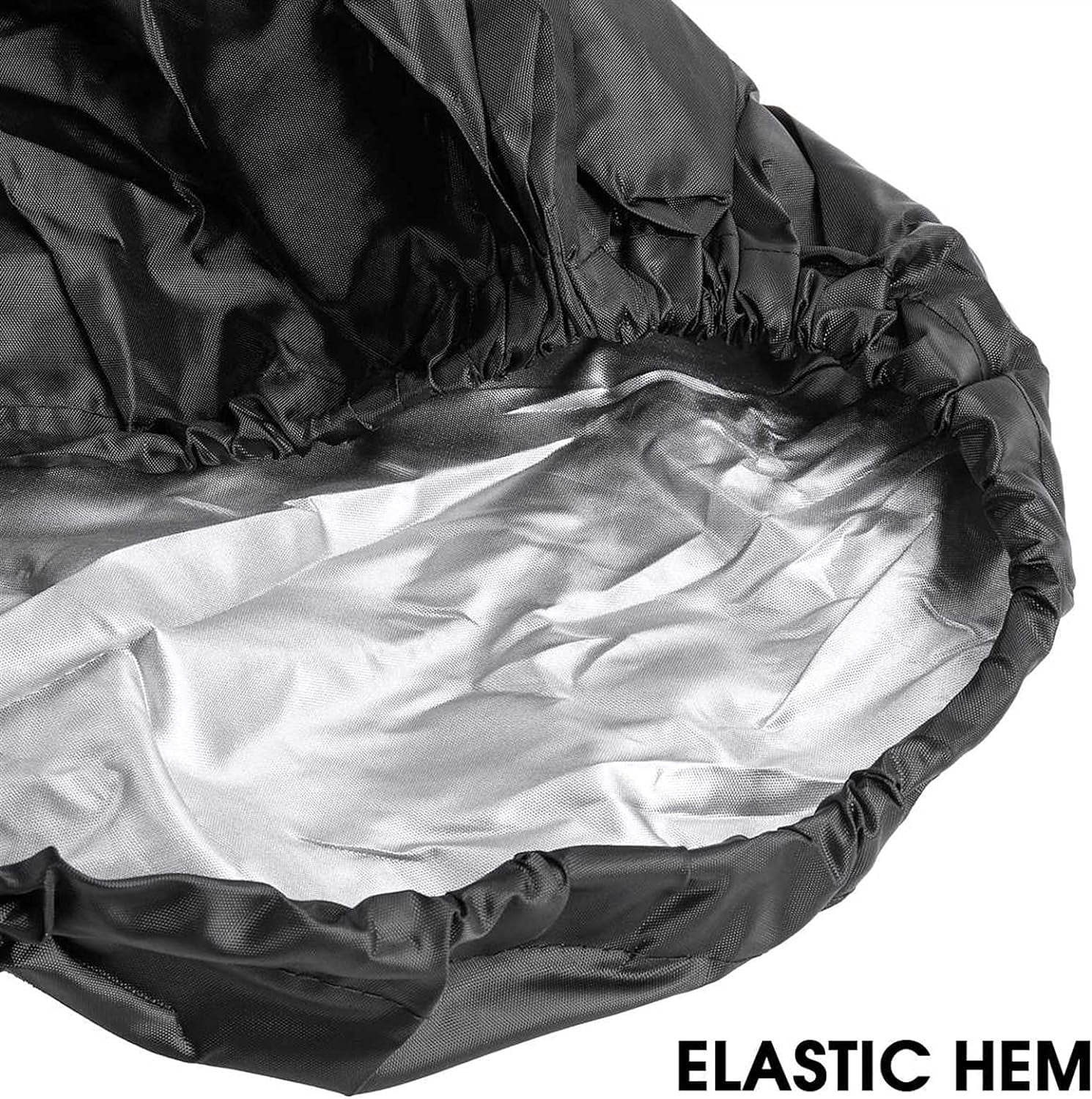 Waterproof Boat Cover, 17-19ft Trailerable Boat Cover, Heavy Duty 210D Oxford Mooring Cover for V-Hull Boat with 5 Straps,19.7 x 9.8 ft