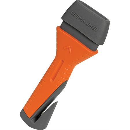 Lifehammer Safety Hammer EVOLUTION with Seat Belt Cutter and Mount (QCS), retail pack