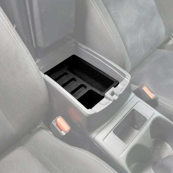 Red Hound Auto Center Console Organizer 2 Piece Stacking Set Vehicle Organizational System Inserts Compatible with Nissan Rogue 2014 2015 2016 2017 Black Anti-Rattle