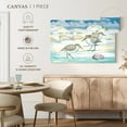 thumbnail image 5 of Elephant Stock Shell Island Sandpipers Wall Art - Horizontal Canvas Wall Art - Living Room Wall Decor - Animal Canvas - Blue And Turquoise Decor By Paul Brent - 12" x 8", 5 of 8