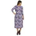 thumbnail image 4 of Phagun Women Summer Midi Dress Casual Loose Pockets Dress Scoop Neck Dresses, 4 of 7