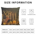 thumbnail image 5 of BANET Tree Candle Square Throw Pillow Covers , Wooden Snow Decorative Couch Pillows Protector Case with Hidden Zipper,Print Throws for Bed Sofa 20x20in, 5 of 5