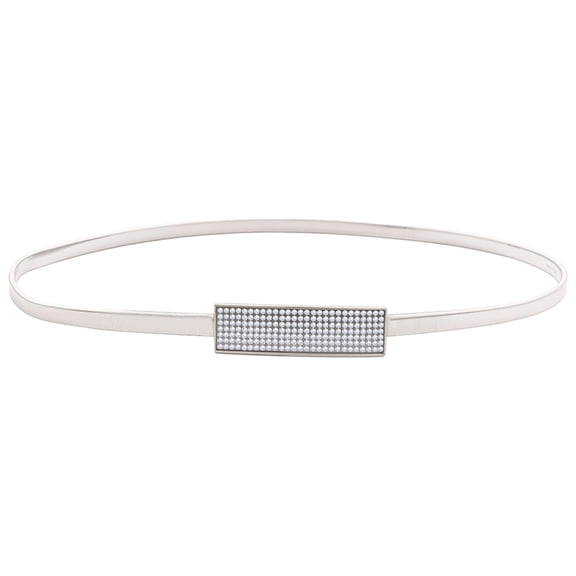 Elegant Skinny Belt Rhinestone Belts Thin Fashion Belt Ultra Elastic Belt for Women Adjustable Chain Stretch Elast1pc