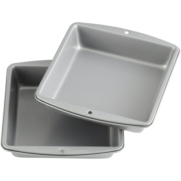 Wilton Recipe Right Square NonStick Cake Pan Multipack, 8 in. x 8 in