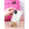 thumbnail image 3 of WIRESTER Transparent Soft Gel TPU Clear Case Slim Protective Cover for Samsung Galaxy A03S 4G LTE (Not 5G) 6.5" 2021, Animal Orange Tabby Kitten Cat, 3 of 3