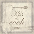 thumbnail image 2 of Grey, Jace 12x12 White Modern Wood Framed Museum Art Print Titled - kiss the cook, 2 of 4