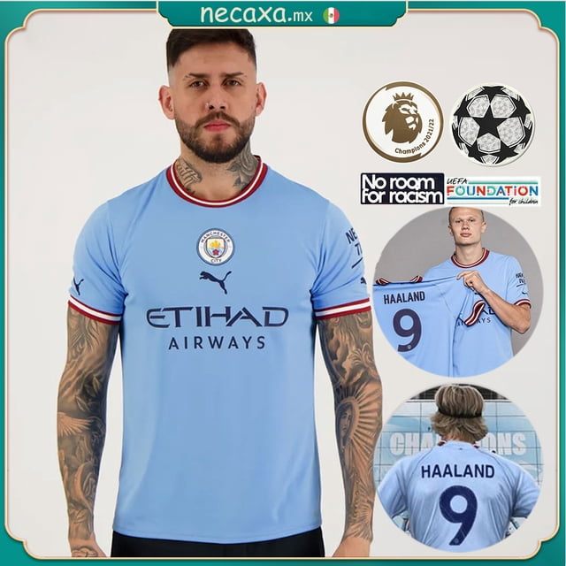 2022 2023 Manchester City Home Camiseta de Fútbol Personalización de Jersey
