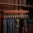 thumbnail image 5 of Unique Bargains Space Saving Wood Hat Hangers With 12 Hooks Dark Brown, 5 of 6
