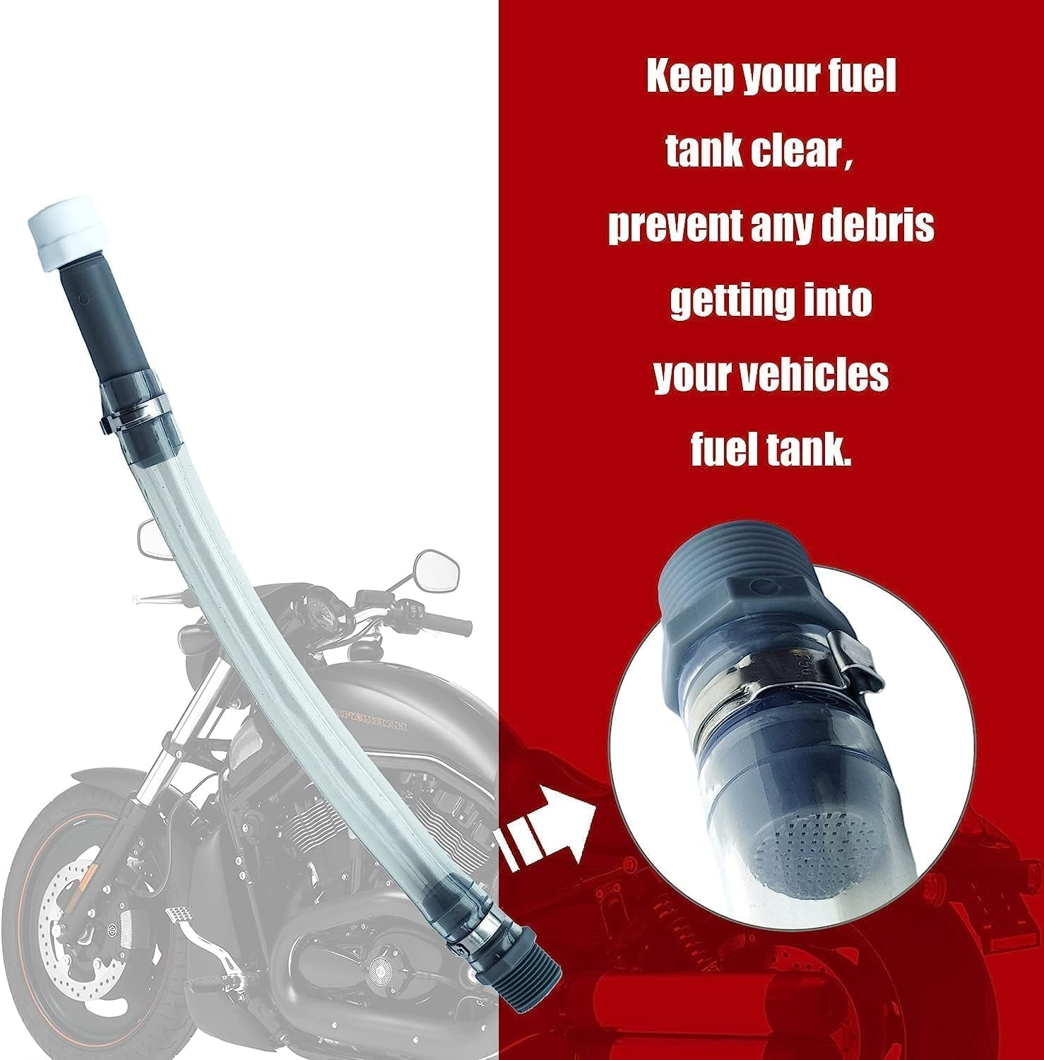 Racing Fuel Jug Hose Kit -Vp Fuel Can spout Compatible with 3/5/5.5 Gallon Gas Cans, Improved Filter Design, Pack of 4
