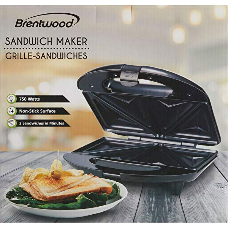 Brentwood Sandwich Maker - Black
