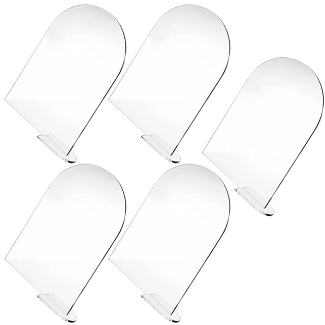 Raindrops 5Sets Transparent Acrylic Seating Place Cards with Base for Wedding and Special Celebrations
