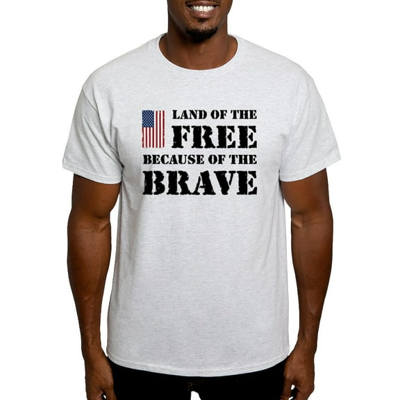 CafePress - Land Of The Free Light T Shirt - Light T-Shirt - CP