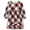thumbnail image 1 of Vestido Gymboree Navideño para Niñas Pequeñas con Estampado de Manzanas a Cuadros, Talla 12, 1 of 4