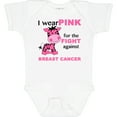 thumbnail image 3 of Inktastic I wear PINK for the fight against Breast Cancer Boys or Girls Baby Bodysuit, 3 of 5