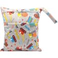thumbnail image 1 of 2 Pcs Baby Diaper Bag Waterproof Reusable Zipper Diaper Bags Washable Double, 1 of 3