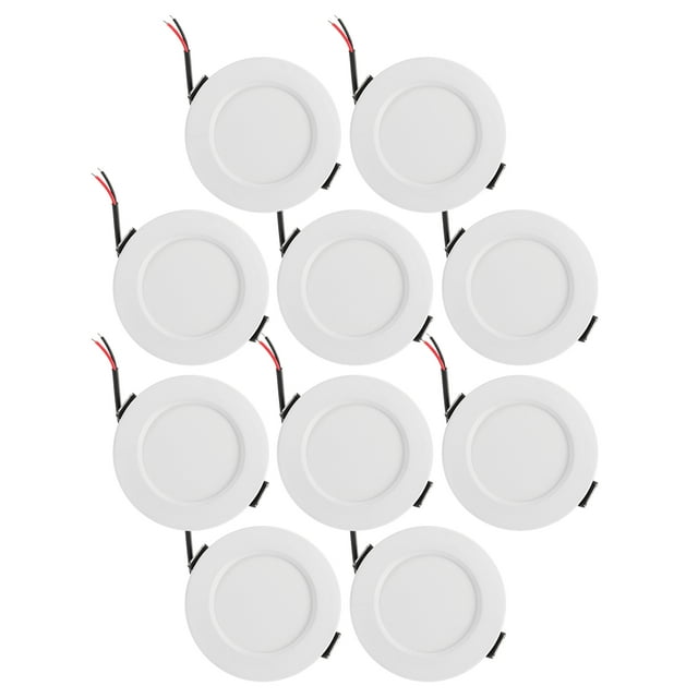 10 pcs Led Recessed Down Light White Flush Mount Ceiling Light Spotlight Indoor Ceiling Led Living Room Lamp For Home Lighting