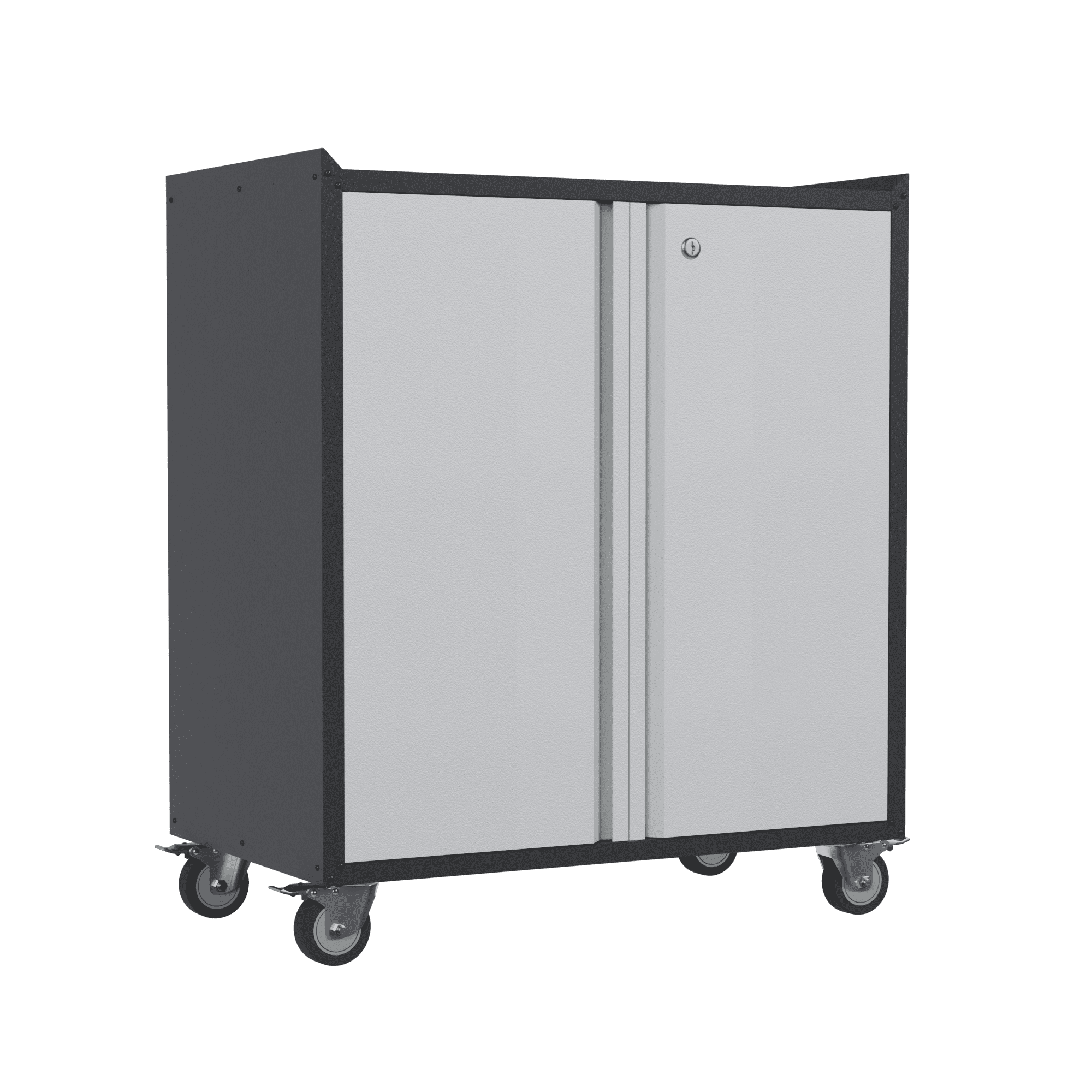 SUXXAN Metal Rolling Storage with 2 Swing Doors & Adjustable