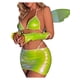 thumbnail image 3 of Txlixc Traje de pijama femenino, sujetador de tirantes + corsé + falda + alas de mariposa + manga Txlixc moda, 3 of 8
