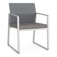 thumbnail image 1 of Fauteuil d'Appoint pour Réception et Salle d'Attente Gansett / Acier Argenté / Gris / Gris, 1 of 5