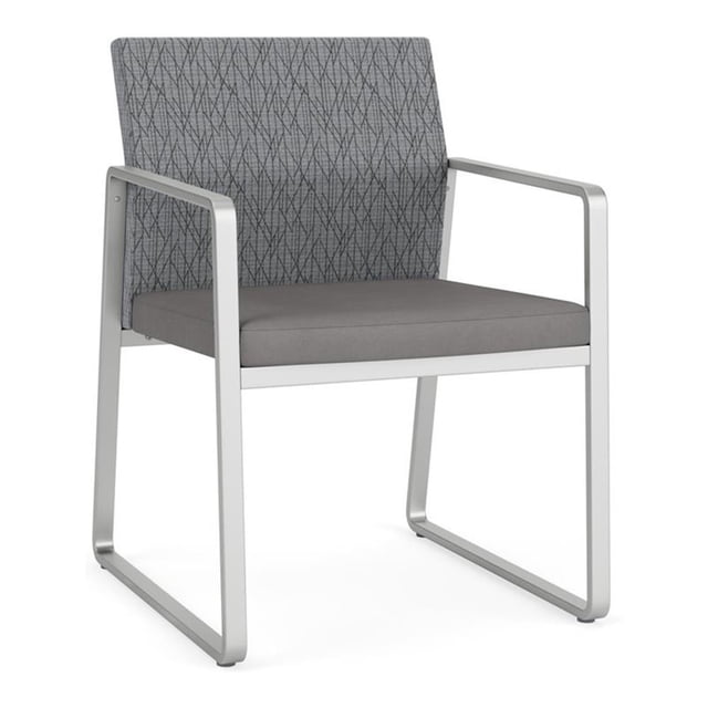 Fauteuil d'Appoint pour Réception et Salle d'Attente Gansett / Acier Argenté / Gris / Gris