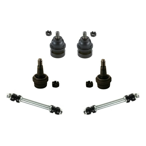 6 Pc Front Suspension Kit Upper & Lower Ball Joints Sway Bar End Links Fits select: 1994-1999 DODGE RAM 1500